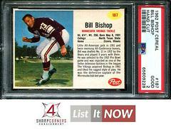 Bill Bi [Hand Cut] #187 Football Cards 1962 Post Cereal Prices