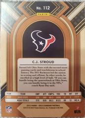 C. J. Stroud [Citrine] #112 Football Cards 2023 Panini Gold Standard Prices