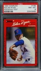 Nolan Ryan #166 Baseball Cards 1990 Donruss Aqueous Test Prices