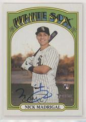 Nick Madrigal Real One Autographs #ROA-NM Baseball Cards 2021 Topps Heritage Real One Autographs Prices