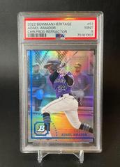 Adael Amador [Refractor] #BHPC-51 Baseball Cards 2022 Bowman Heritage Chrome Prospects Prices