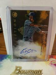 Antonio Gomez [Gold] Baseball Cards 2021 Bowman Inception Autographs Prices