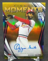 Ozzie Smith [Gold Refractor] #FMA-OS Baseball Cards 2021 Topps Finest Moments Autographs Prices