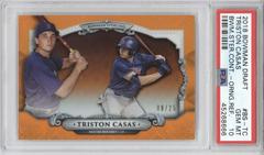 Triston Casas [Orange Refractor] Baseball Cards 2018 Bowman Draft Sterling Continuity Prices