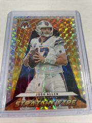 Josh Allen [Silver] #SF-8 Football Cards 2022 Panini Mosaic Straight Fire Prices