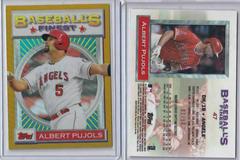 Albert Pujols [Gold Refractor] #47 Baseball Cards 2020 Topps Finest Flashbacks Prices