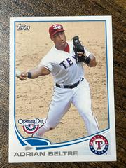 Adrian Beltre #7 Baseball Cards 2013 Topps Opening Day Prices