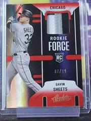 Gavin Sheets [Spectrum Red] #RF-GS Baseball Cards 2022 Panini Absolute Rookie Force Prices