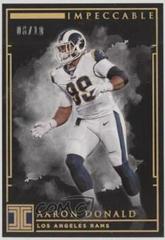 Aaron Donald [Gold] #92 Football Cards 2019 Panini Impeccable Prices
