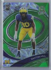 Daxton Hill [Neon Green] Football Cards 2022 Panini Chronicles Draft Picks Spectra Prices