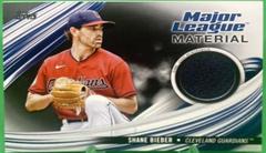 Shane Bieber [Black] #MLM-SB Baseball Cards 2023 Topps Series 1 Major League Material Relics Prices