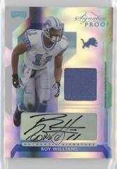 Roy Williams [Signature Proof Silver] #53 Football Cards 2006 Playoff NFL Playoffs Prices