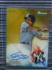 Antonio Gomez [Gold Refractor] #BSPA-AG Baseball Cards 2021 Bowman Sterling Prospect Autographs Prices