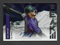 Kris Bryant #PA-KB Baseball Cards 2022 Panini Capstone Peak Autographs Prices