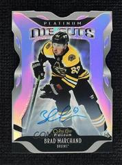 Brad Marchand [Rainbow Autograph] #DC-12 Hockey Cards 2021 O-Pee-Chee Platinum Die Cuts Prices