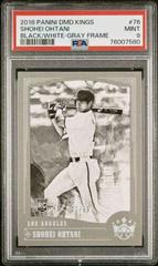 Shohei Ohtani [Black and White Gray Frame] #76 Baseball Cards 2018 Panini Diamond Kings Prices