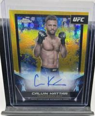 Calvin Kattar [Gold Refractor] #FNA-CKA Ufc Cards 2024 Topps Chrome UFC Signature Prices