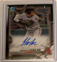 Jordan Lawlar #CDA-JLA Baseball Cards 2021 Bowman Draft Pick Chrome Autographs Prices