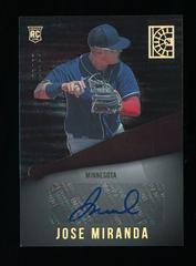 Jose Miranda [Silver] #RA-JM Baseball Cards 2022 Panini Capstone Rookie Autographs Prices