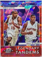 Tracy McGrady, Vince Carter [Red Ice] Basketball Cards 2021 Panini Contenders Optic Legendary Tandems Prices