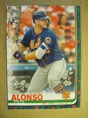 Pete Alonso [Lights on Bat] Baseball Cards 2019 Topps Holiday Mega Box Prices