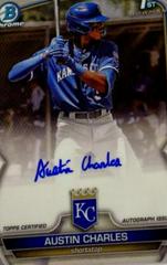 Austin Charles #CPA-AC Baseball Cards 2023 Bowman Chrome Prospect Autographs Prices