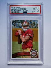 Colin Kaepernick [Both Hands on Ball] #413 Football Cards 2011 Topps Prices