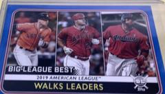 Alex Bregman, Mike Trout, Carlos Santana [Blue] #247 Baseball Cards 2020 Topps Big League Prices