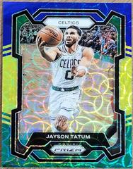 Jayson Tatum [Choice Blue Yellow Green] Basketball Cards 2023 Panini Prizm Prices