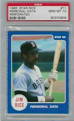 Personal Data [Perforated] Baseball Cards 1986 Star Rice Prices