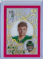 Zach Wilson [Pink] Football Cards 2021 Panini Illusions King of Cards Prices