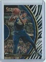 Myles Turner [Zebra Prizm] #10 Basketball Cards 2017 Panini Select Prices