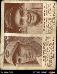 Ival Goodman, Myron McCormick Baseball Cards 1941 Double Play Prices