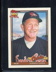 Johnny Oates Baseball Cards 1991 Topps Traded Tiffany Prices