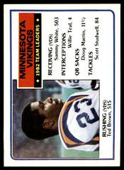 Ted Brown [Vikings Team Leaders] Football Cards 1983 Topps Prices