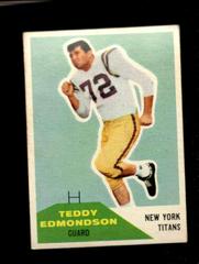 Teddy Edmondson Football Cards 1960 Fleer Prices