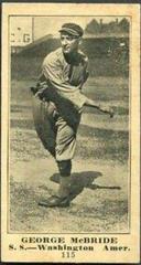 George McBride Baseball Cards 1916 M101 4 Sporting News Prices