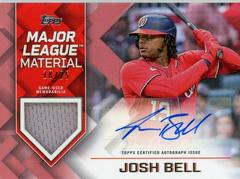 Josh Bell [Red] Baseball Cards 2022 Topps Update Major League Material Autographs Prices