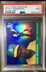 Rickey Henderson [Silver Foil] Baseball Cards 2020 Topps Archives Prices