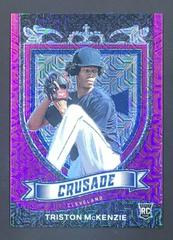 Triston McKenzie [Purple Mojo] #2 Baseball Cards 2021 Panini Chronicles Crusade Prices