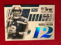Russell Wilson #T12 Football Cards 2022 Panini Score Top 100 Prices