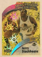 Jerry Stackhouse [Supreme] #20 Basketball Cards 1997 Ultra Star Power Prices