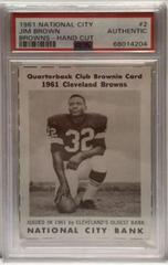 Jim Brown [Browns Hand Cut] Football Cards 1961 National City Browns Prices