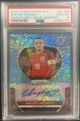 Wayne Rooney [Blue Shimmer] #S-WR Soccer Cards 2018 Panini Prizm World Cup Signatures Prices