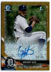 Greg Soto [Gold Shimmer] #BCPA-GSO Baseball Cards 2018 Bowman Chrome Prospects Autographs Prices