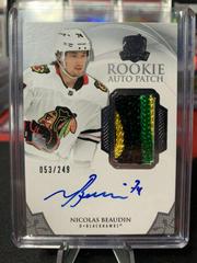 Nicolas Beaudin [Autograph Patch] #116 Hockey Cards 2020 Upper Deck The Cup Prices