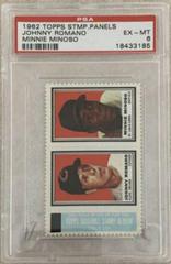 Johnny Romano [Minnie Minoso] Baseball Cards 1962 Topps Stamp Panels Prices