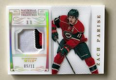 Zach Parise [Base Numbers Patch] #14 Hockey Cards 2013 Panini National Treasures Prices