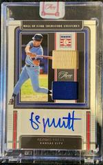 George Brett #HOFS-GB Baseball Cards 2022 Panini Three and Two Hall of Fame Signature Swatches Prices
