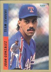 Juan Gonzalez Baseball Cards 1993 Fleer Team Leaders Prices